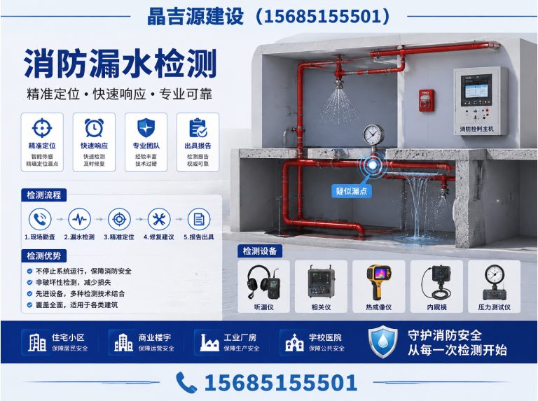 白云区消防漏水检测展示图